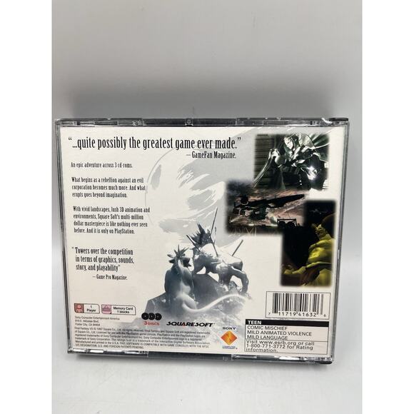 Final Fantasy VII 7 (Greatest Hits) - Sony Playstation 1 PS1 - CIB! - Picture 2 of 16